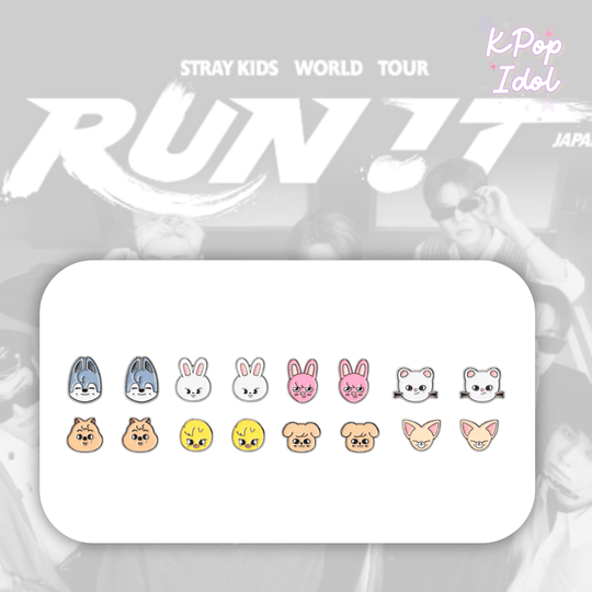 (Pre Order) Stray Kids - World Tour <Run It Japan> Official MD: EARRINGS（2PIECES）