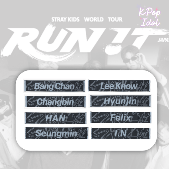 (Pre Order) Stray Kids - World Tour <Run It Japan> Official MD: MUFFLER TOWEL