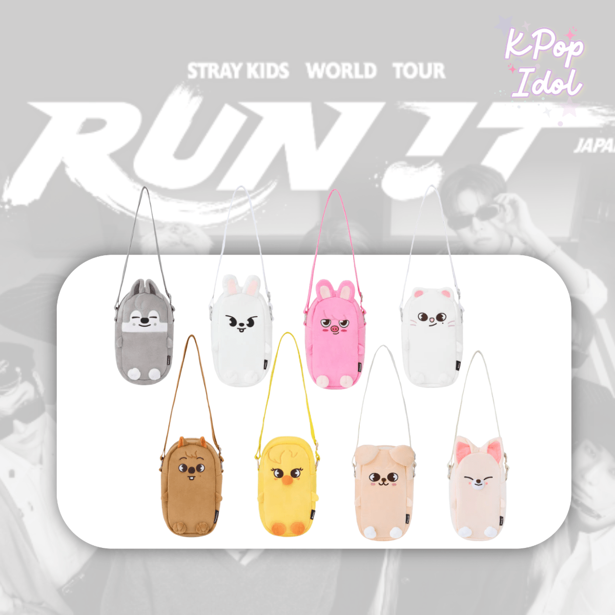 (Pre Order) Stray Kids - World Tour <Run It Japan> Official MD: MULTI-POUCH - KPop Idol