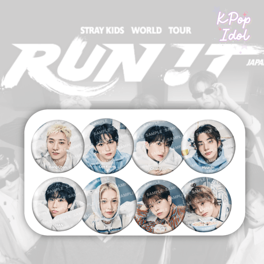 (Pre Order) Stray Kids - World Tour <Run It Japan> Official MD: PHOTO BADGE