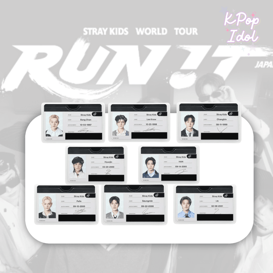 (Pre Order) Stray Kids - World Tour <Run It Japan> Official MD: PROFILE CARD SET