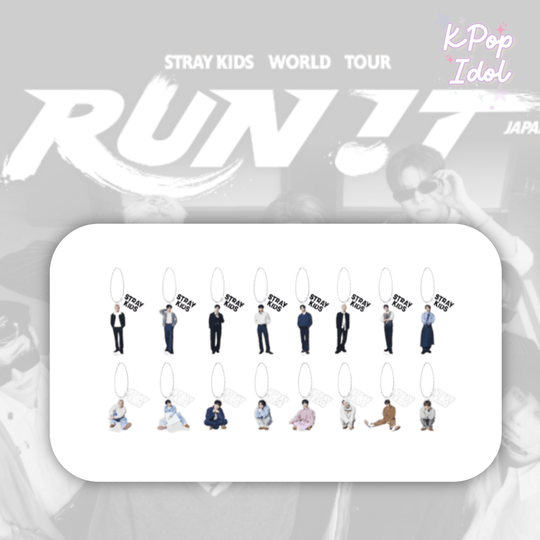 (Pre Order) Stray Kids - World Tour <Run It Japan> Official MD: RANDOM MINI ACRYLIC STAND CHARM