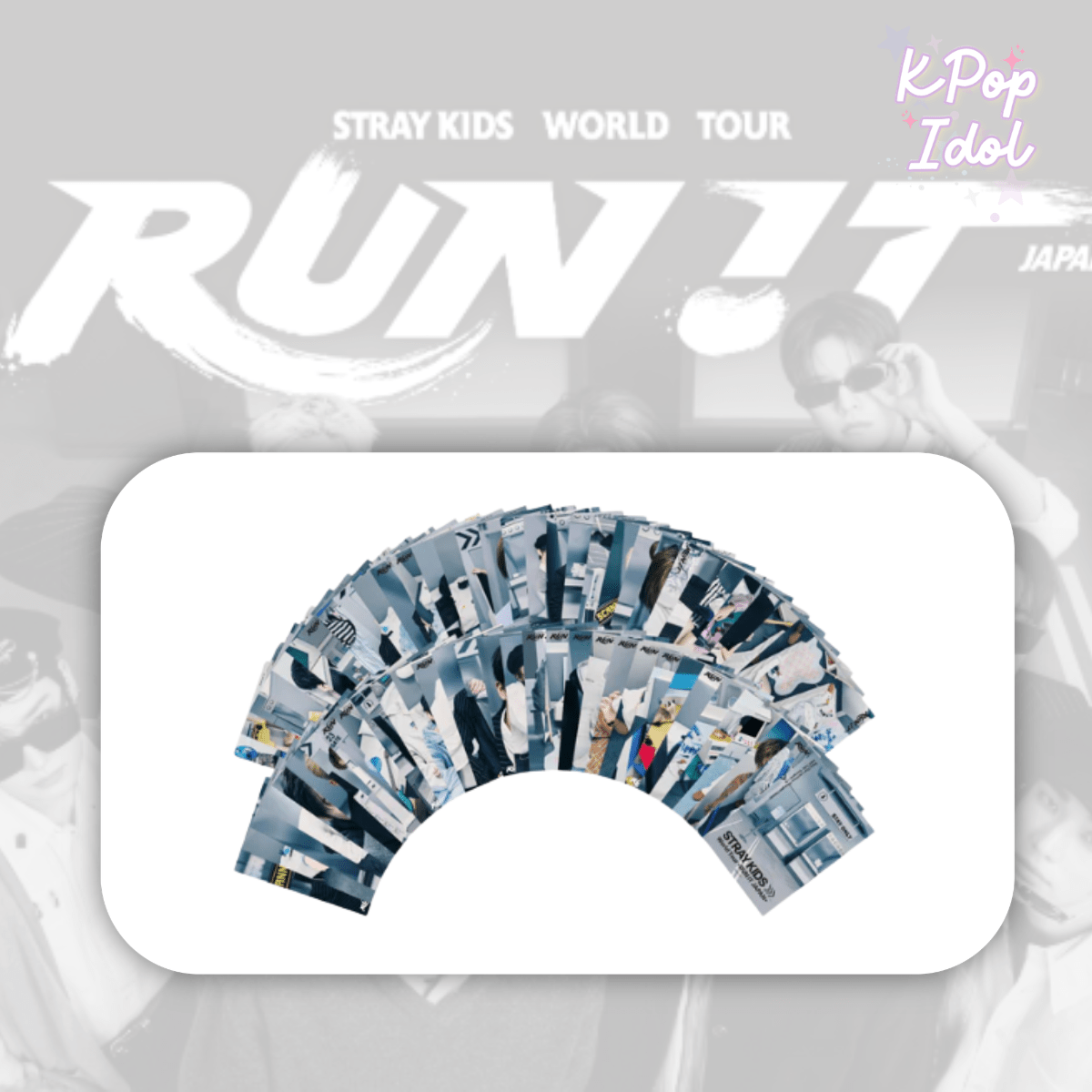 (Pre Order) Stray Kids - World Tour <Run It Japan> Official MD: RANDOM TRADING CARD - KPop Idol