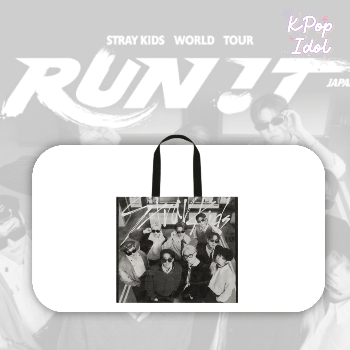 (Pre Order) Stray Kids - World Tour <Run It Japan> Official MD: SHOPPING BAG - KPop Idol