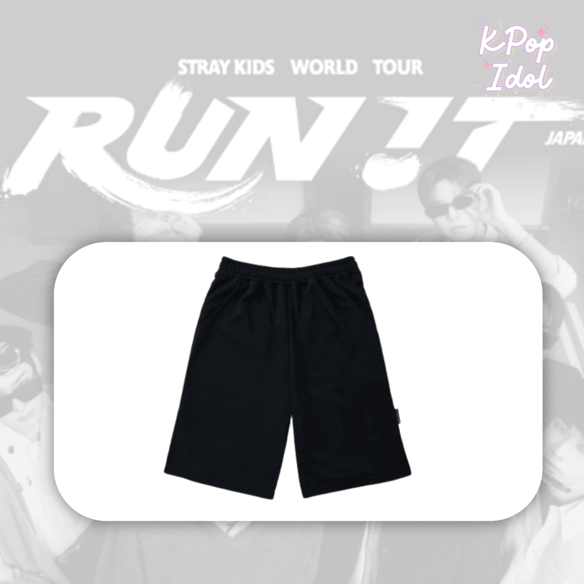 (Pre Order) Stray Kids - World Tour <Run It Japan> Official MD: SHORTS - KPop Idol