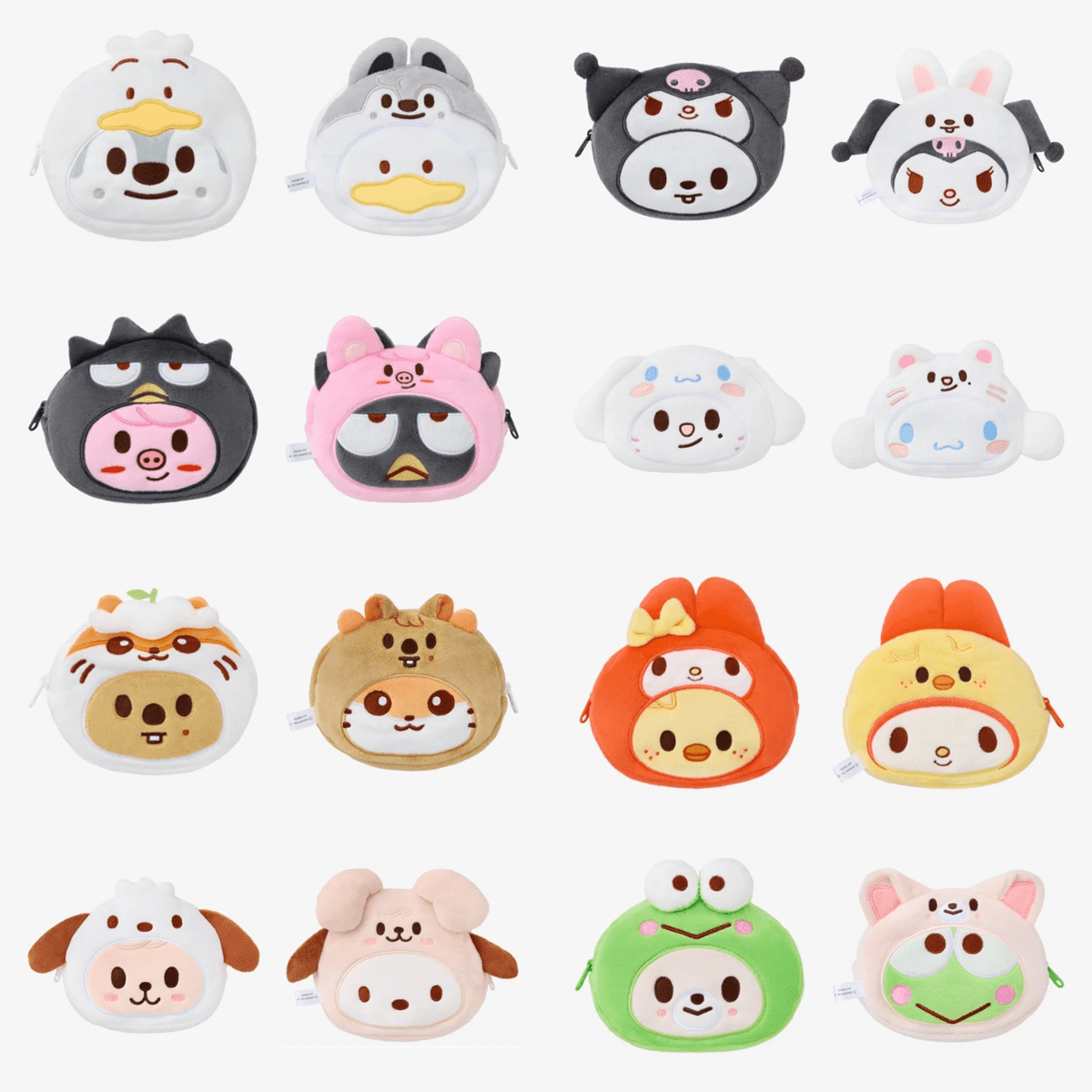 (Pre Order) Stray Kids - World Tour <Run It Japan> Official MD: SKZOO×SANRIO CHARACTERS REVERSIBLE POUCH - KPop Idol