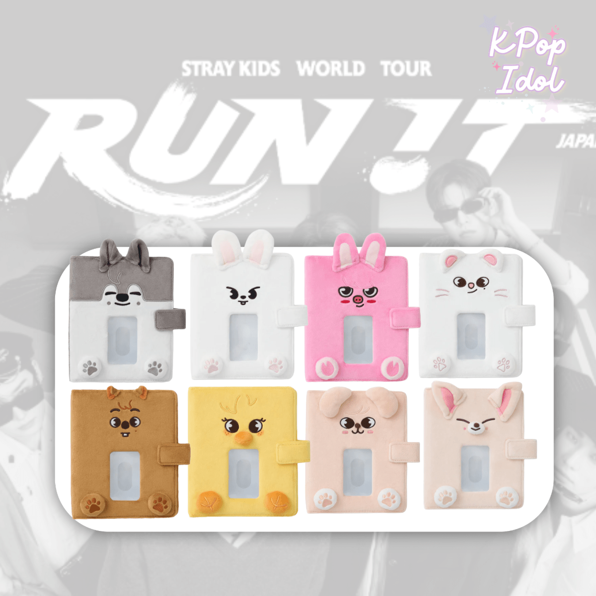 (Pre Order) Stray Kids - World Tour <Run It Japan> Official MD: TRADING CARD CASE - KPop Idol