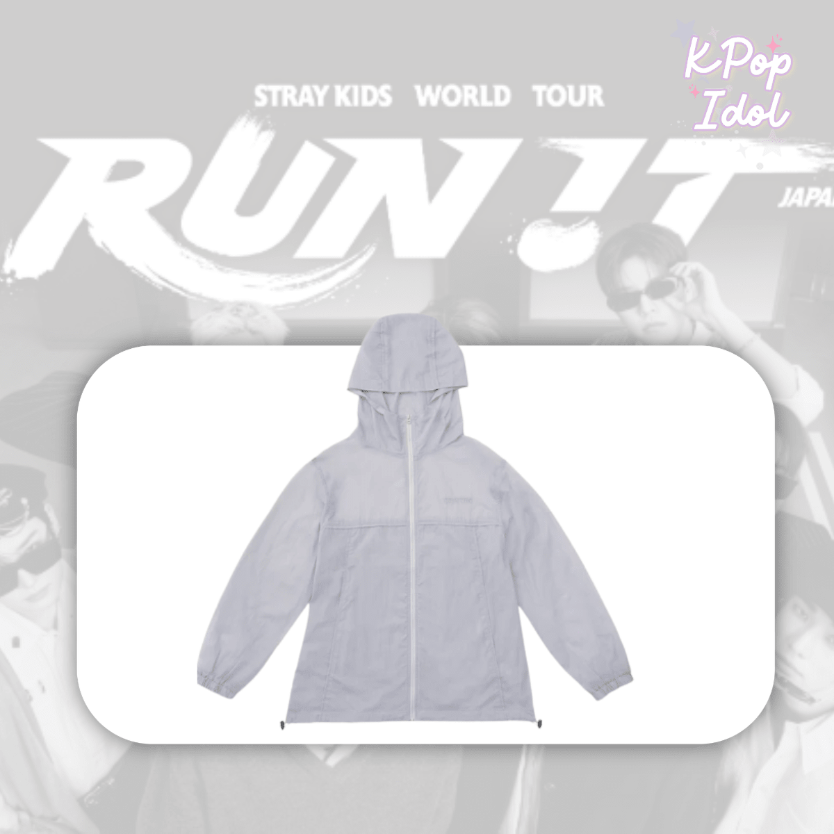 (Pre Order) Stray Kids - World Tour <Run It Japan> Official MD: WINDBREAKER - KPop Idol