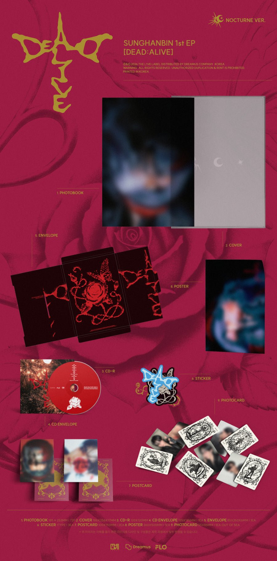 (Pre Order) Sung Hanbin - Dead:Alive - Photobook Ver. - KPop Idol