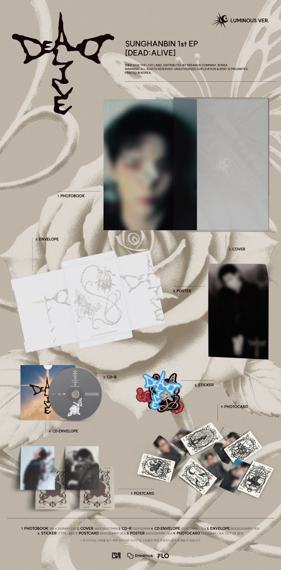 (Pre Order) Sung Hanbin - Dead:Alive - Photobook Ver. - KPop Idol