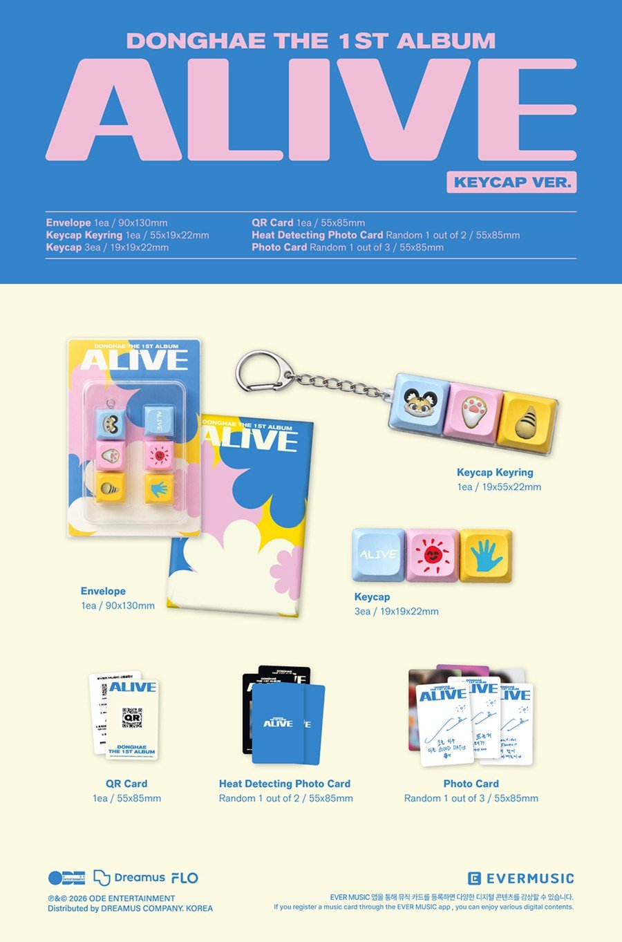 (Pre Order) Super Junior - Donghae - Alive: Keycap ver. - KPop Idol