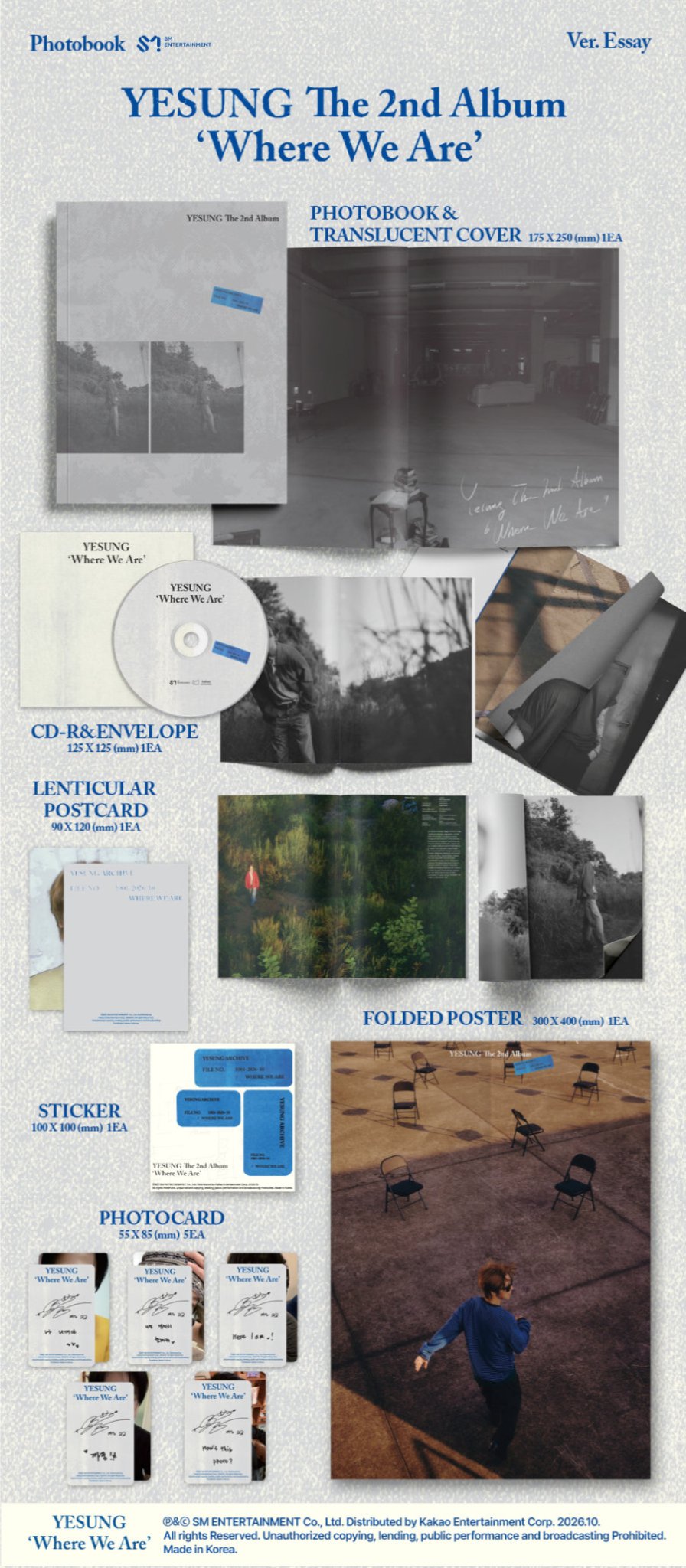 (Pre Order) Super Junior Yesung - Where We Are: Photobook Ver. - KPop Idol