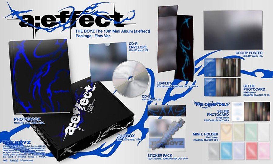 (Pre Order) The Boyz - a;effect Flow Version with Weverse POB - KPop Idol