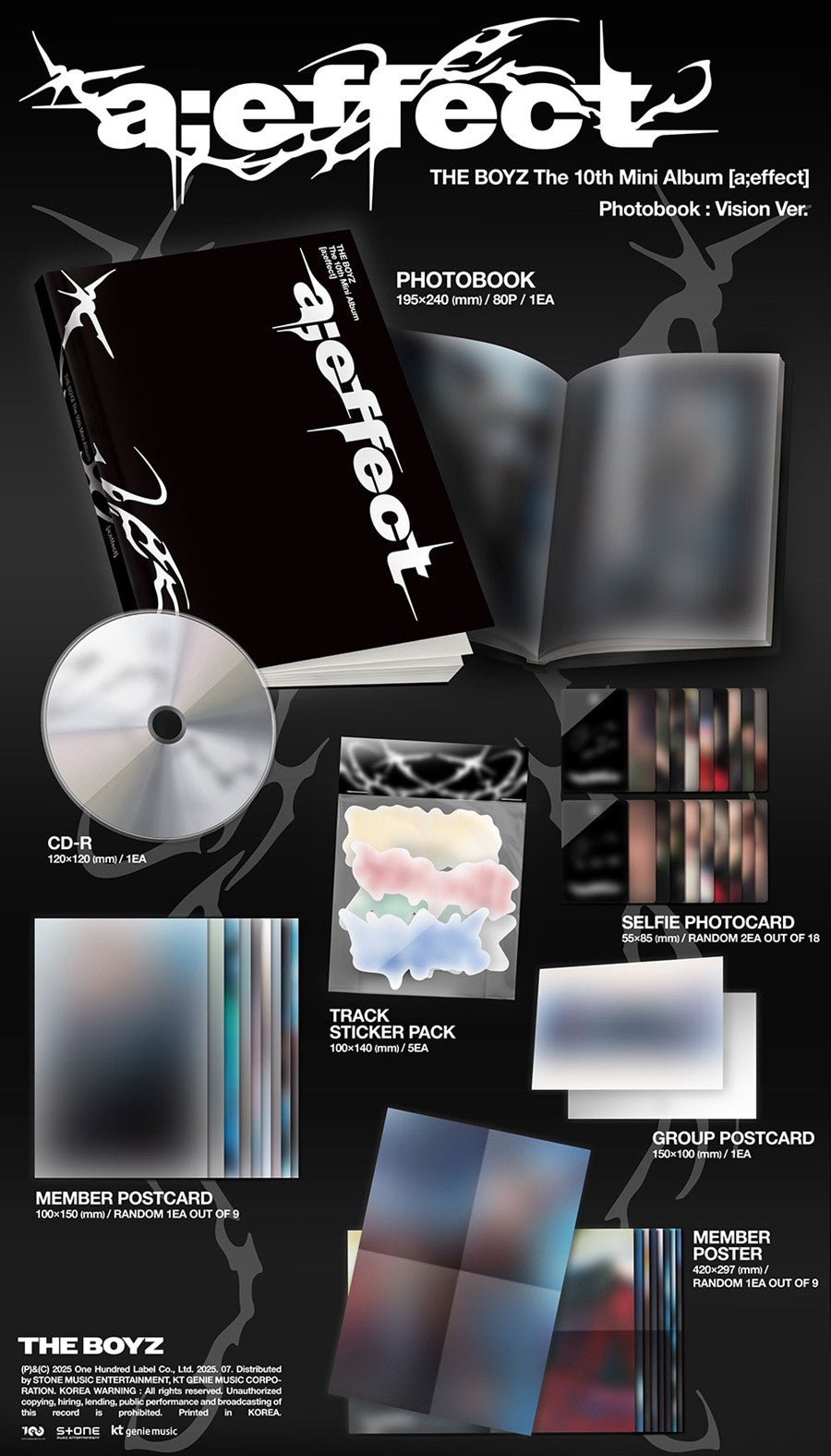 (Pre Order) The Boyz - a;effect (version choice) with Weverse POB - KPop Idol