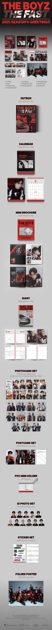 (Pre Order) The Boyz - The Fast 2025 SEASON'S GREETINGS with POB - KPop Idol