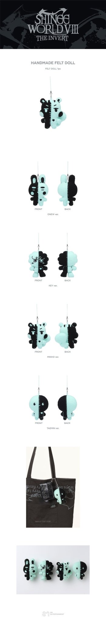 (Pre Order) The Trilogy I - 2026 SHINee WORLD VIII : [THE INVERT] Official MD: HANDMADE FELT DOLL - KPop Idol