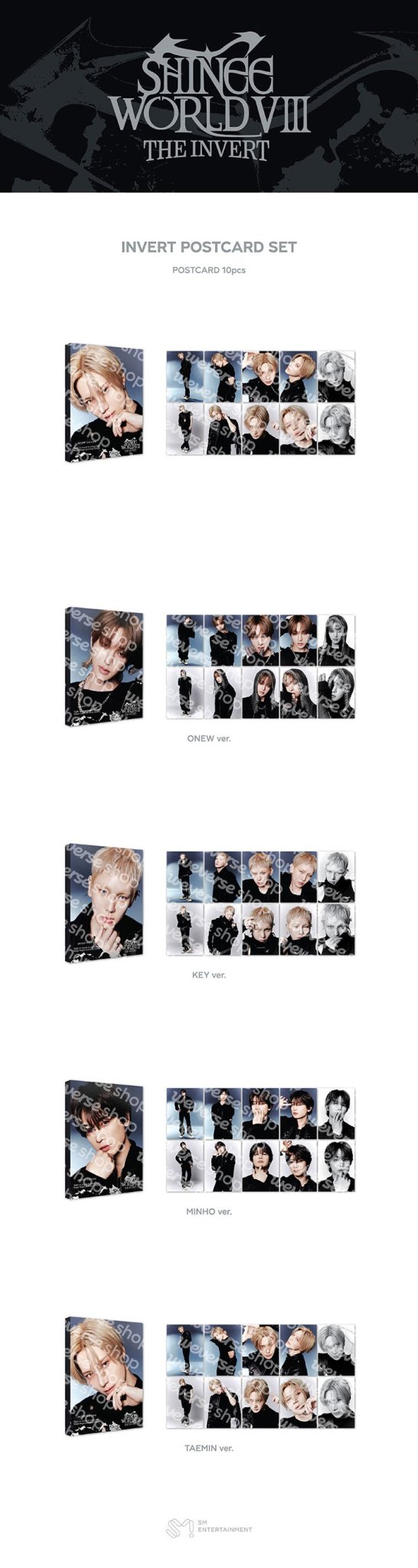 (Pre Order) The Trilogy I - 2026 SHINee WORLD VIII : [THE INVERT] Official MD: INVERT POSTCARD SET - KPop Idol