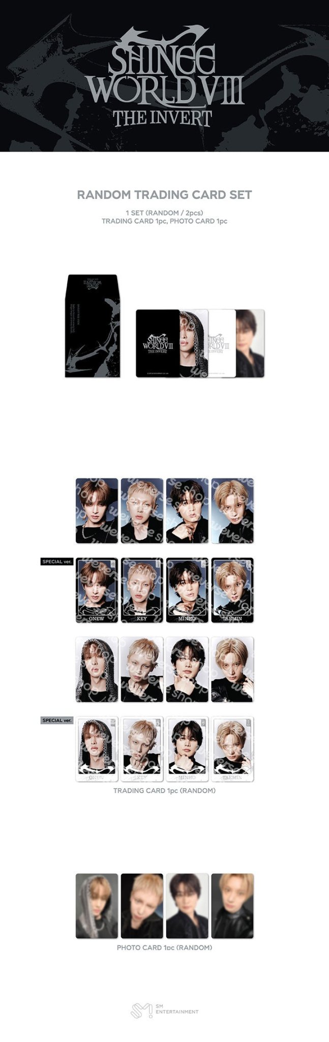 (Pre Order) The Trilogy I - 2026 SHINee WORLD VIII : [THE INVERT] Official MD: RANDOM TRADING CARD SET - KPop Idol