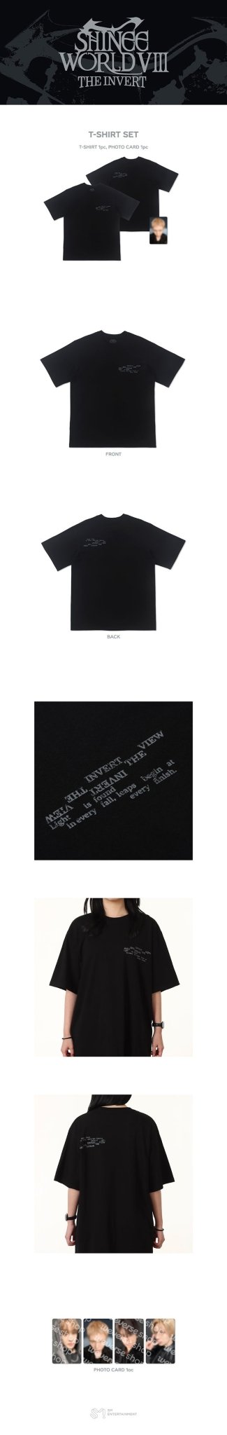 (Pre Order) The Trilogy I - 2026 SHINee WORLD VIII : [THE INVERT] Official MD: T - SHIRT SET - KPop Idol