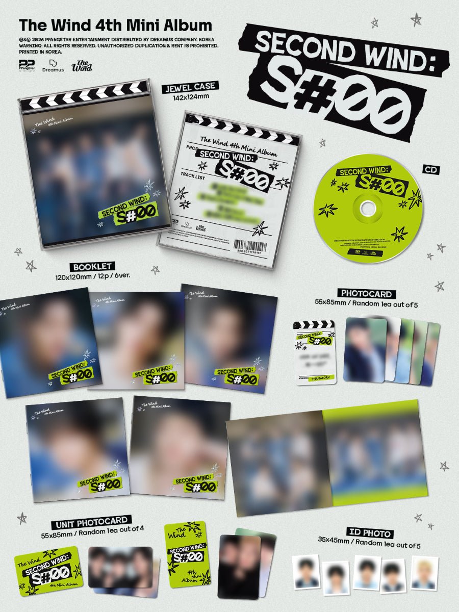 (Pre Order) The Wind - Second Wind S00: Jewel Case - KPop Idol