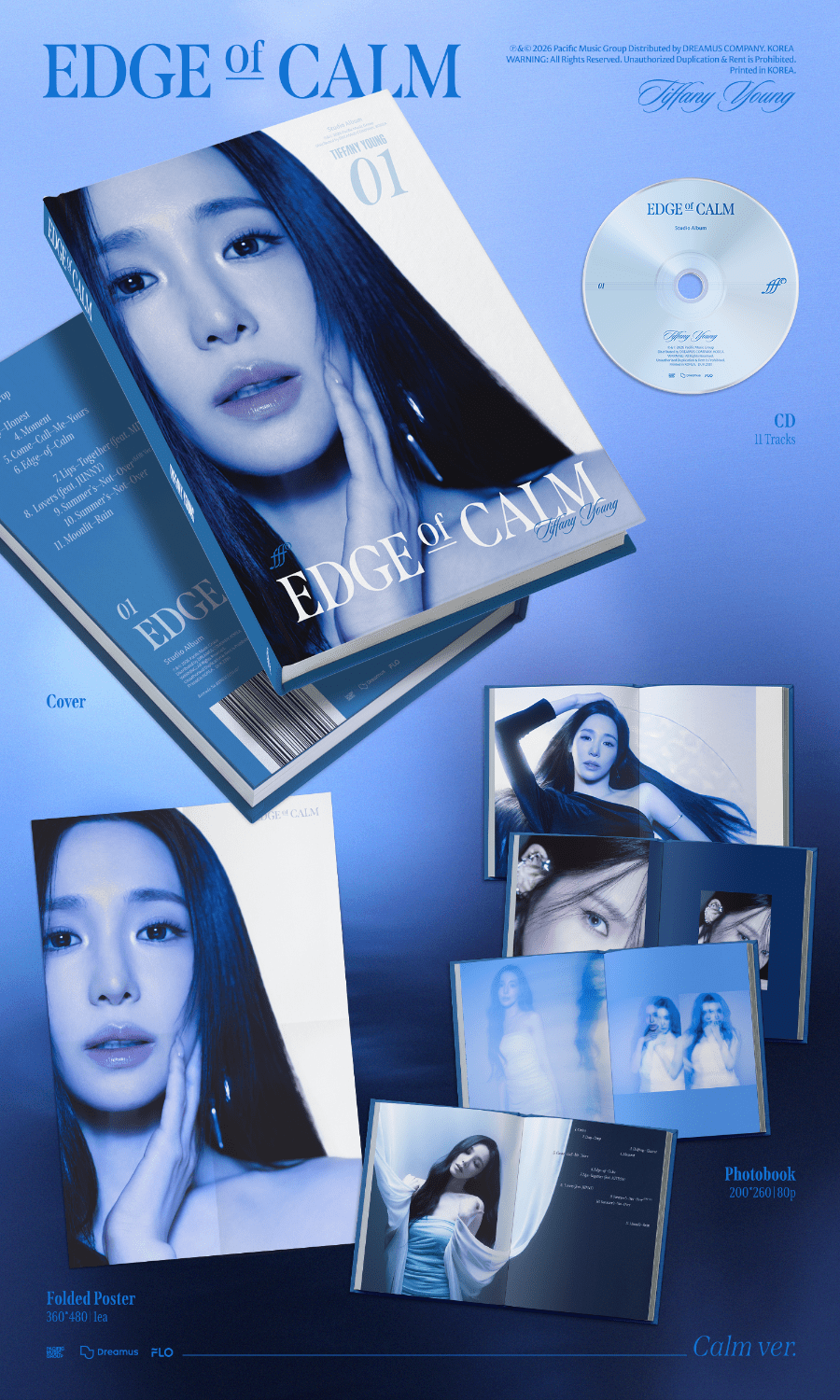 (Pre Order) Tiffany Young - 1집 Edge of Calm: Calm Ver. - KPop Idol