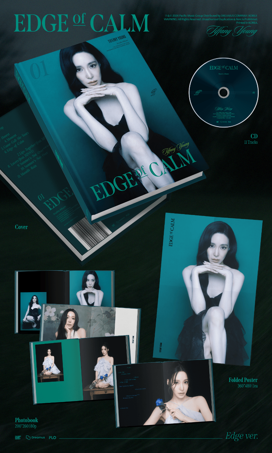 (Pre Order) Tiffany Young - 1집 Edge of Calm: Edge Ver. - KPop Idol