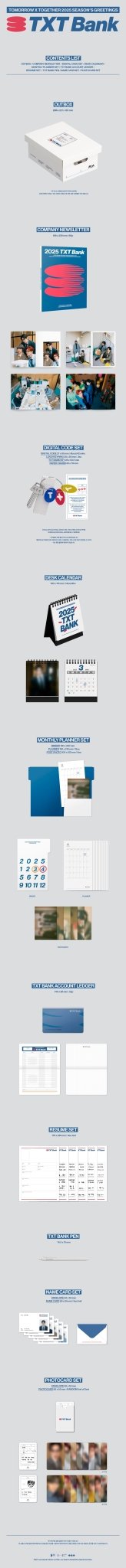 (Pre Order) TOMORROW X TOGETHER - 2025 SEASON'S GREETINGS - KPop Idol