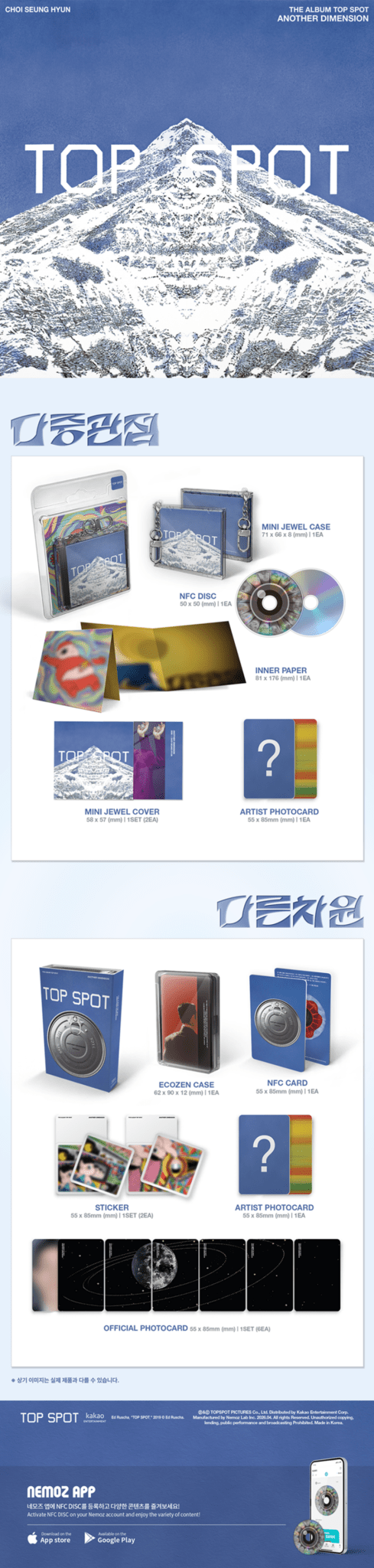 (Pre Order) T.O.P - Top Spot Another Dimension: Multi Perspective Nemo - KPop Idol