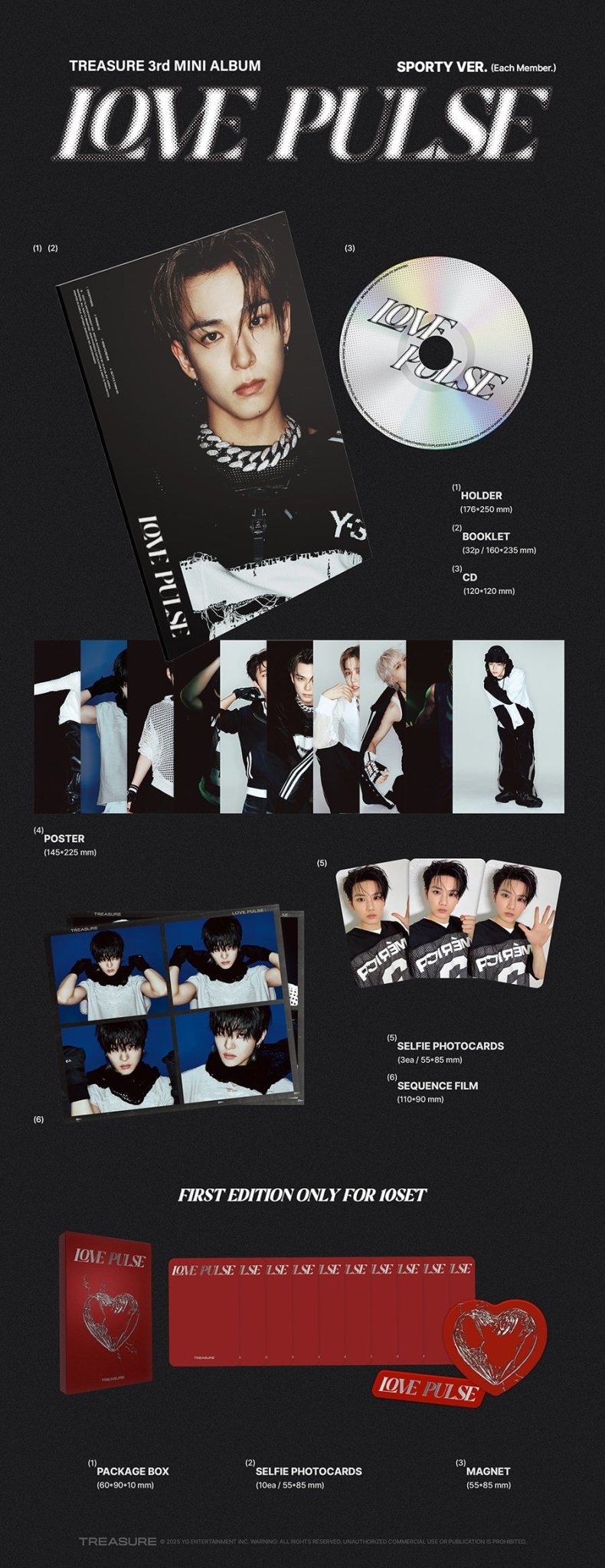 (Pre Order) Treasure - Love Pulse Sporty Version (version choice) - KPop Idol