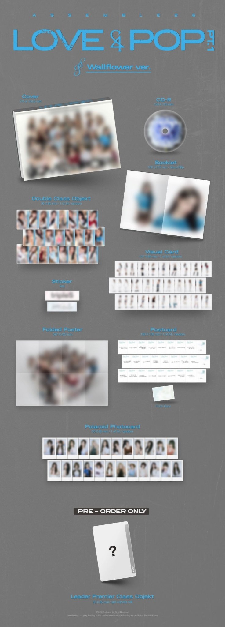 (Pre Order) TripleS - Love and Pop Pt.1: Standard ver. - KPop Idol