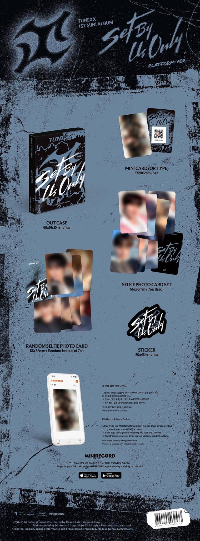 (Pre Order) Tunexx - Set by Us Only: Platform ver. - KPop Idol