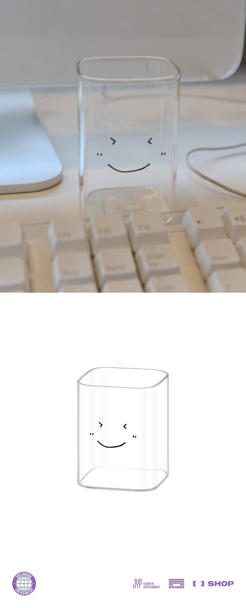 (Pre Order) TWICE - 10VE Universe Pop Up Store Official MD: DAHYUN RECTANGULAR GLASS - KPop Idol