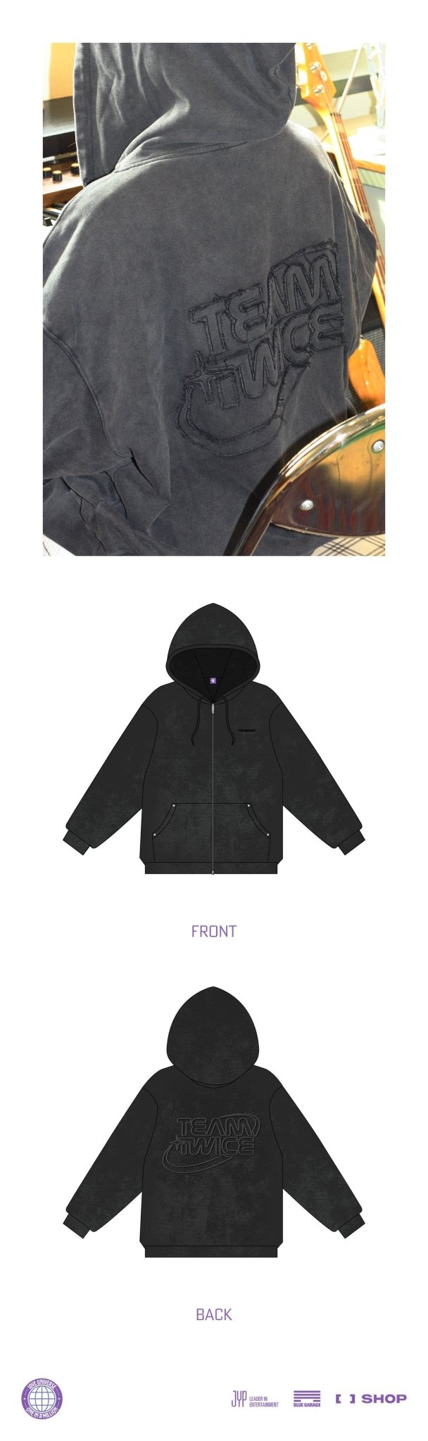 (Pre Order) TWICE - 10VE Universe Pop Up Store Official MD: HOOD ZIP - UP - KPop Idol