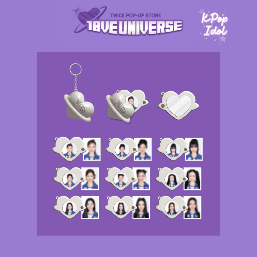 (Pre Order) TWICE - 10VE Universe Pop Up Store Official MD: LOCKET PENDANT KEYRING - KPop Idol