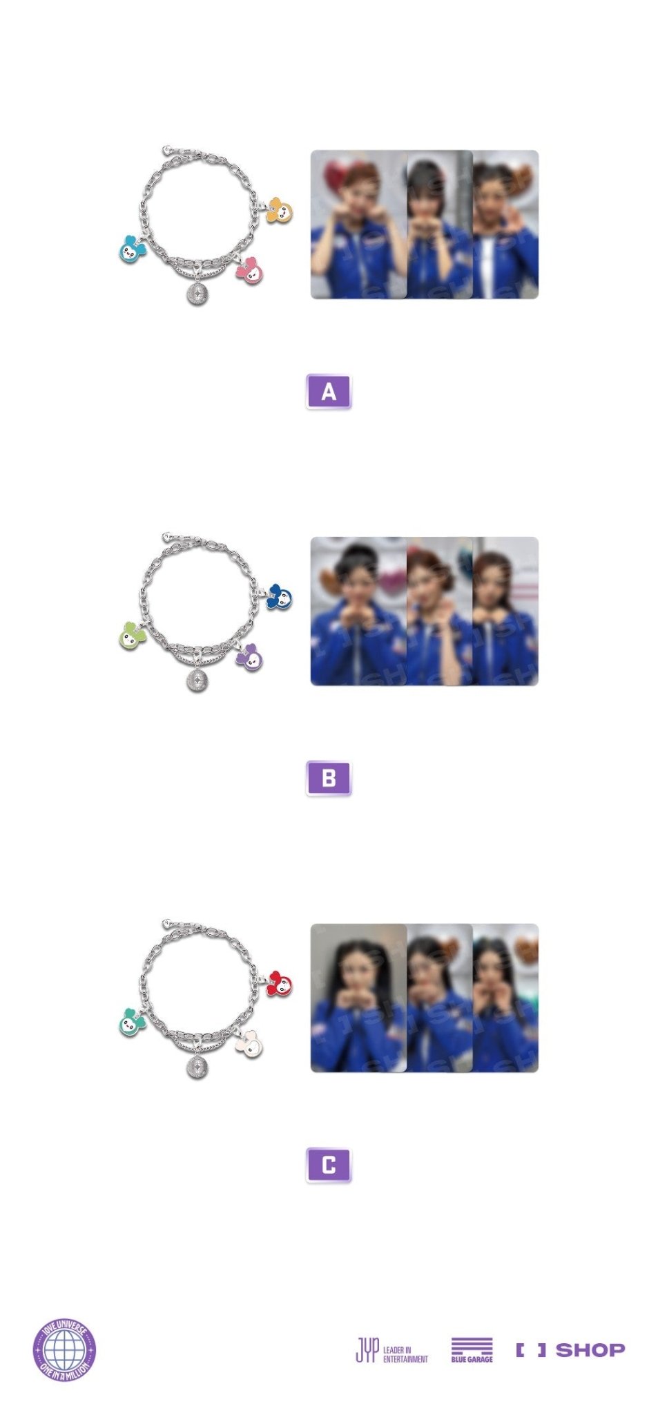 (Pre Order) TWICE - 10VE Universe Pop Up Store Official MD: LOVELY CUSTOM BRACELET - KPop Idol
