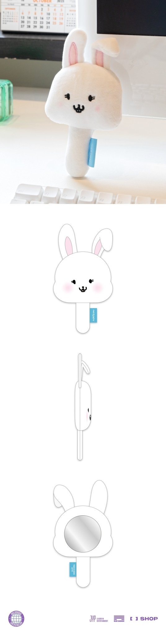 (Pre Order) TWICE - 10VE Universe Pop Up Store Official MD: NAYEON PLUSH HAND MIRROR - KPop Idol