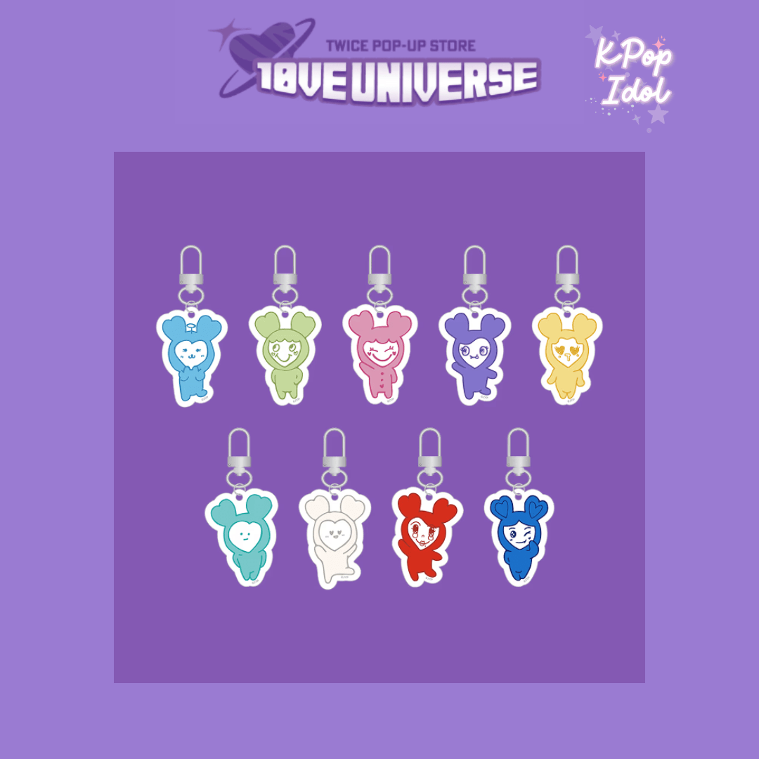 (Pre Order) TWICE - 10VE Universe Pop Up Store Official MD: SECRET ACRYLIC KEYRING - KPop Idol