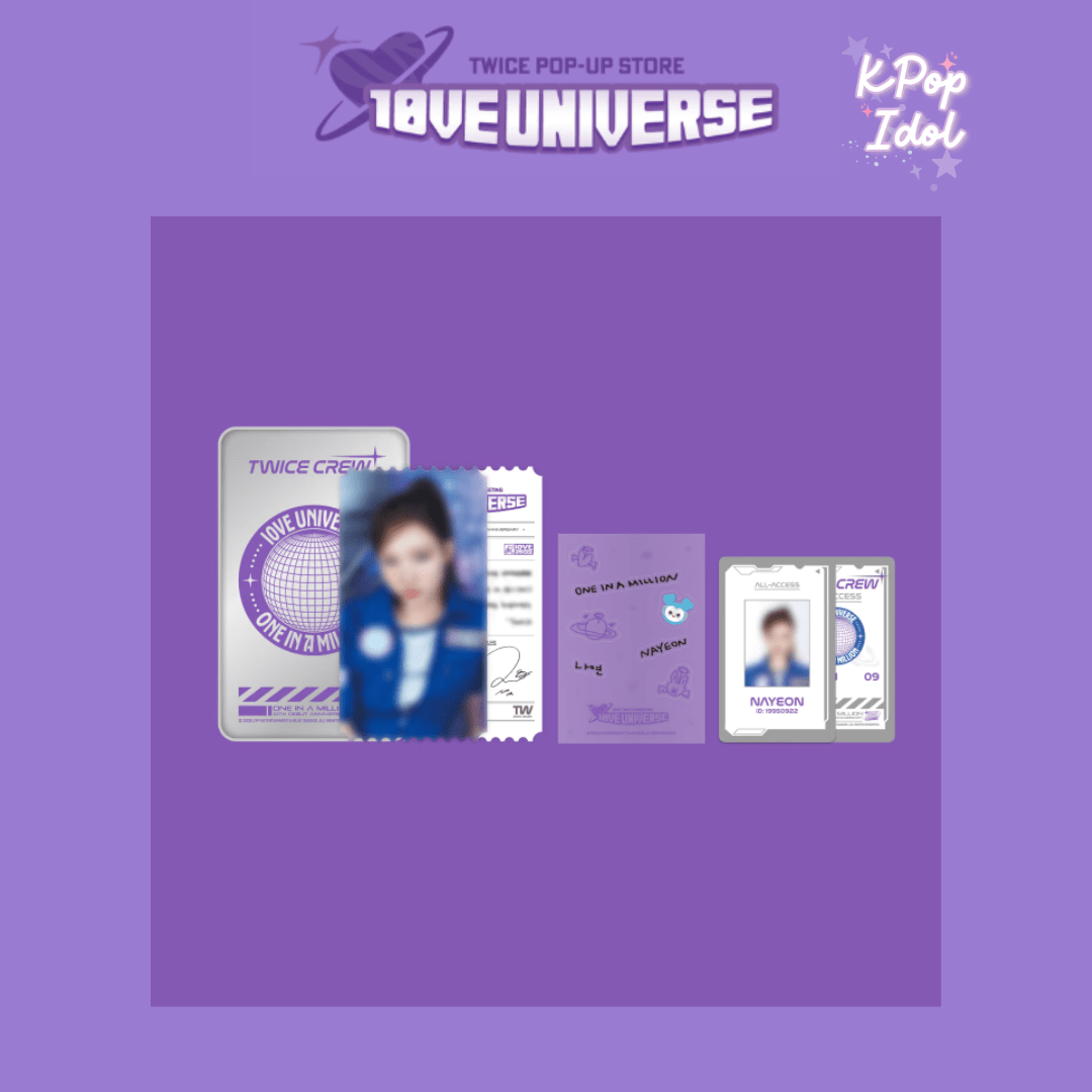 (Pre Order) TWICE - 10VE Universe Pop Up Store Official MD: TINCASE PHOTO SET - KPop Idol