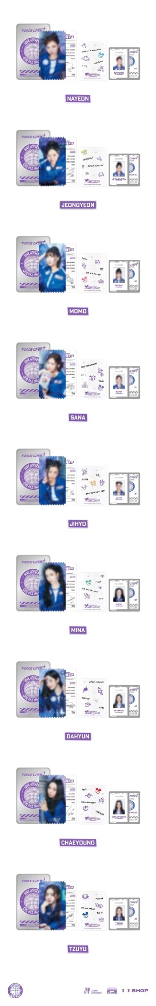 (Pre Order) TWICE - 10VE Universe Pop Up Store Official MD: TINCASE PHOTO SET - KPop Idol