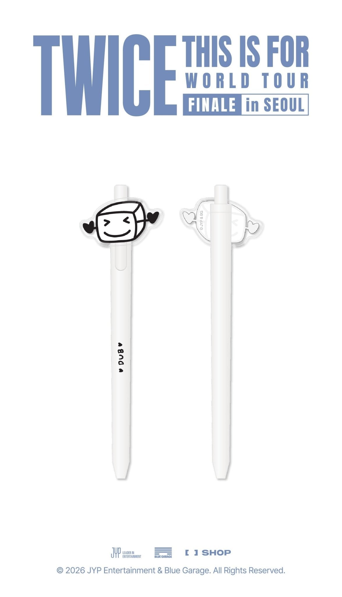 (Pre Order) Twice - 2026 This is For World Tour Finale in Seoul Official MD - DAHYEON DUB GEL PEN - KPop Idol