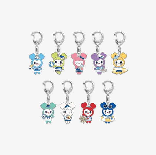 (Pre Order) Twice - 2026 This is For World Tour Finale in Seoul Official MD - LOVELY METAL KEYRING MARINE Ver.