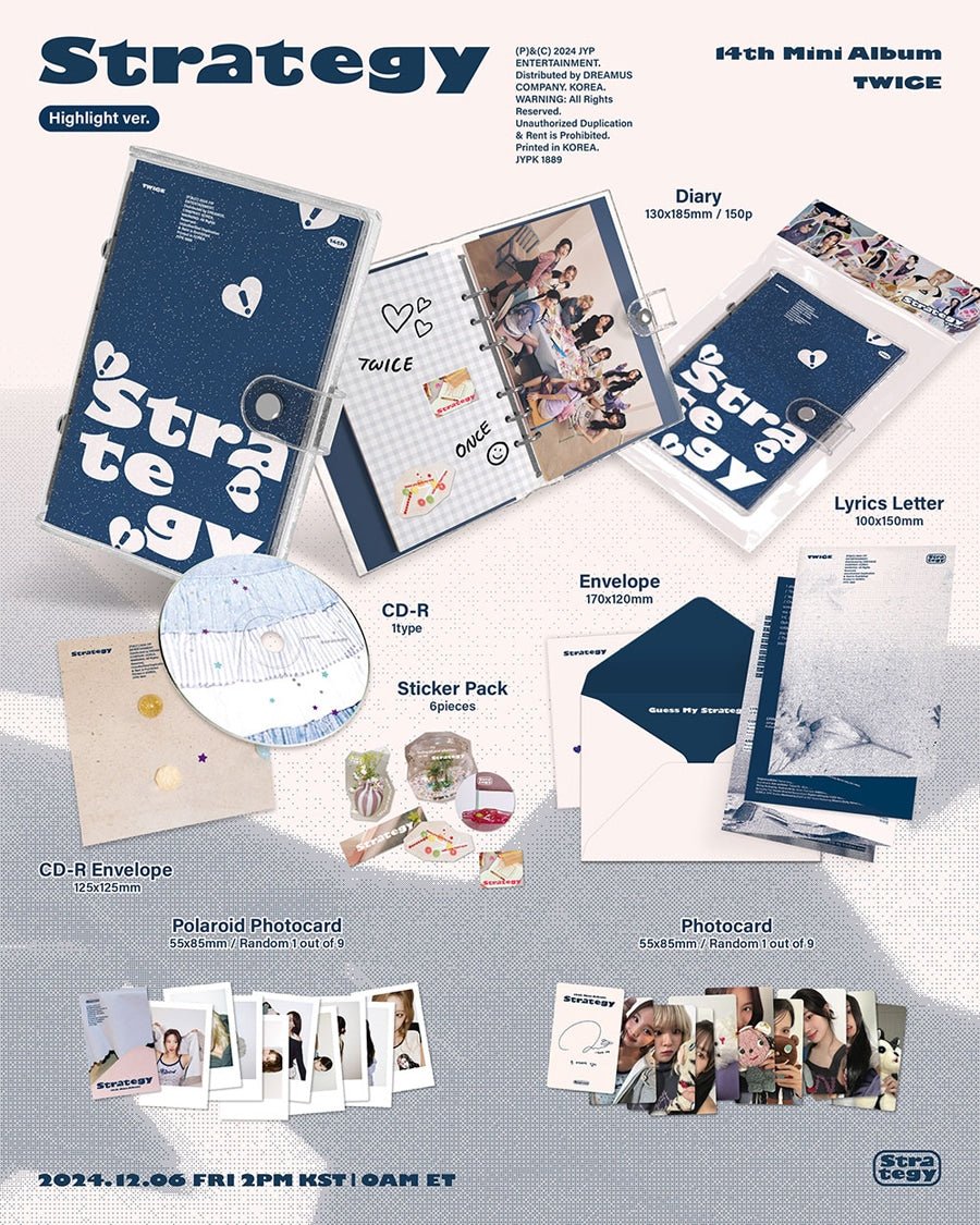 (Pre Order) Twice - Strategy (Highlighter Ver) - KPop Idol