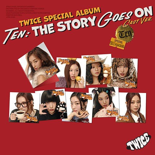 (Pre Order) Twice - TEN: The Story Goes On Cast Version (random cover) with Music Korea POB - KPop Idol