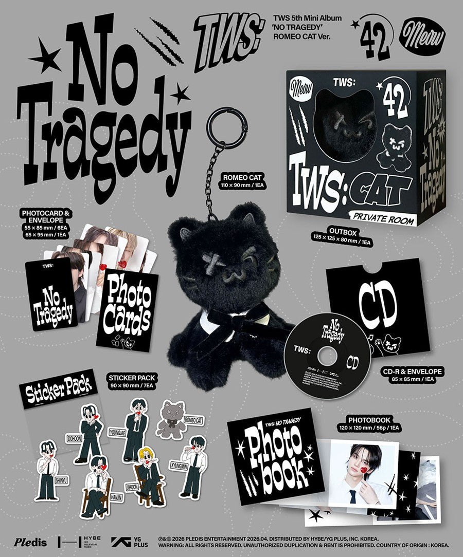 (Pre Order) TWS - No Tragedy: Romeo Cat ver. - KPop Idol