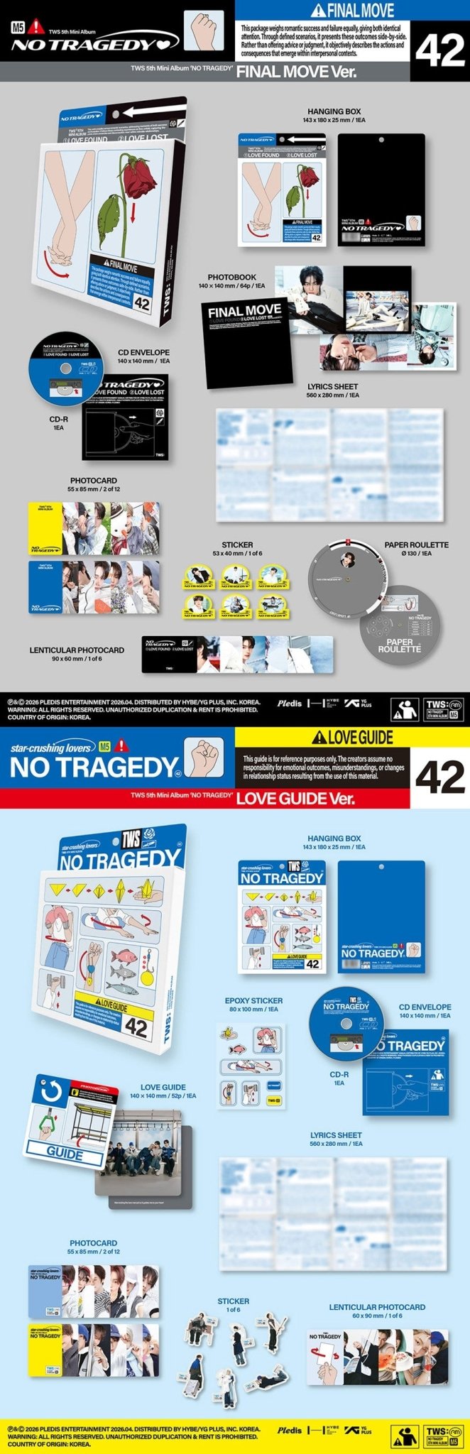 (Pre Order) TWS - No Tragedy: Standard Album - KPop Idol