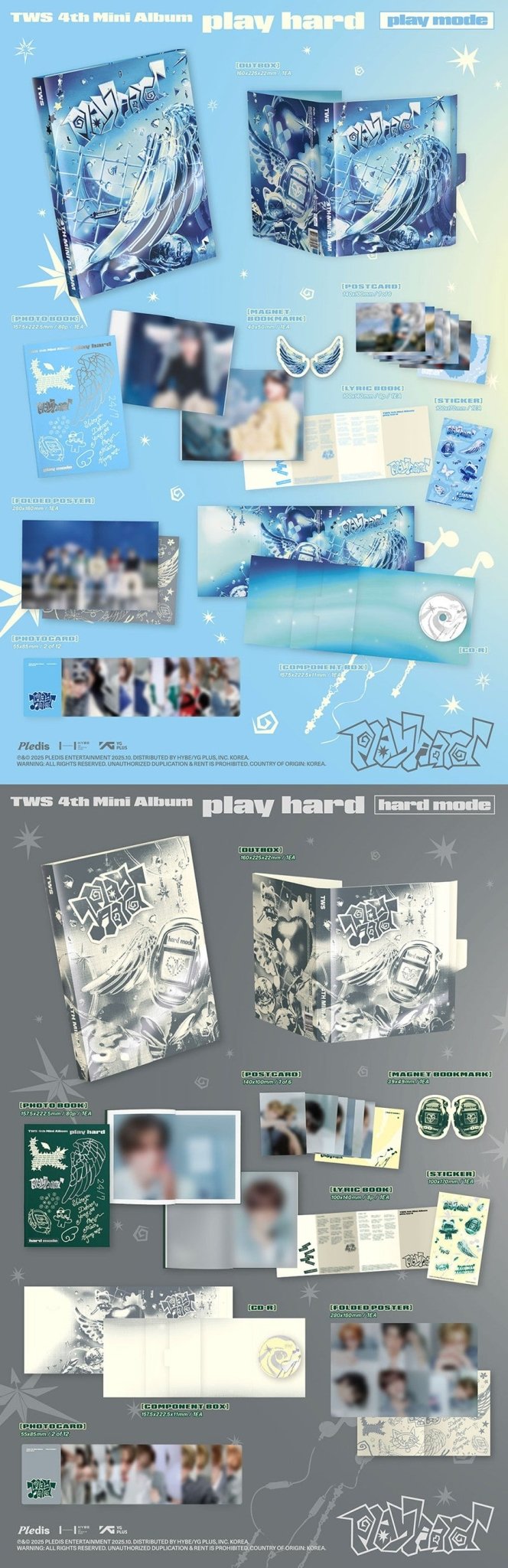 (Pre Order) TWS - Play Hard (random version) with Weverse POB - KPop Idol