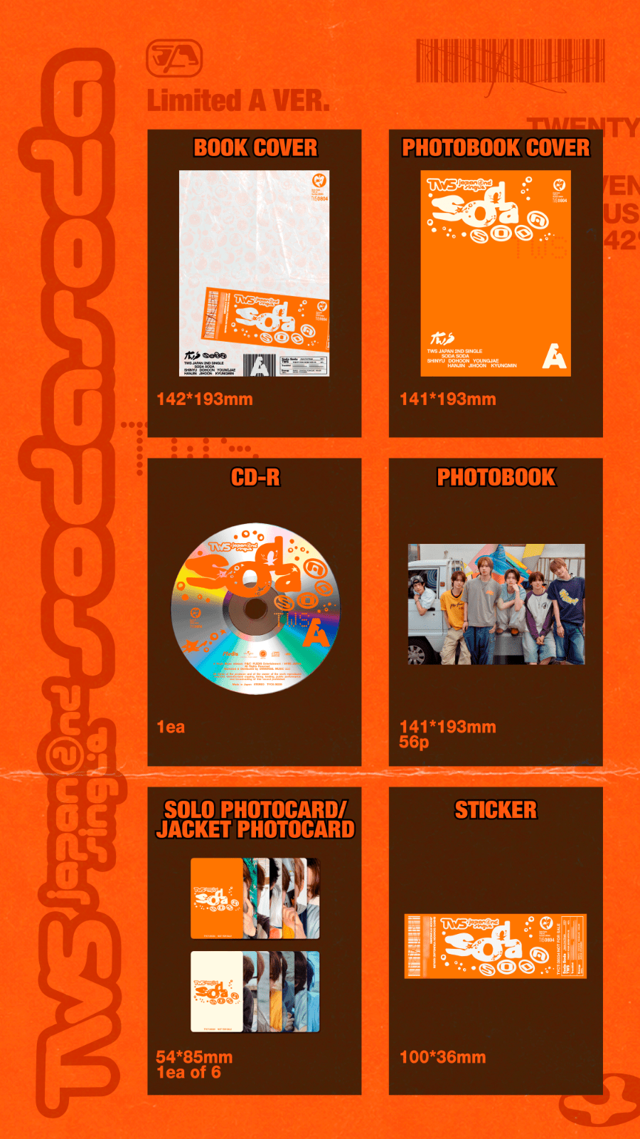 (Pre Order) TWS - Soda Soda: Limited A Ver. - KPop Idol