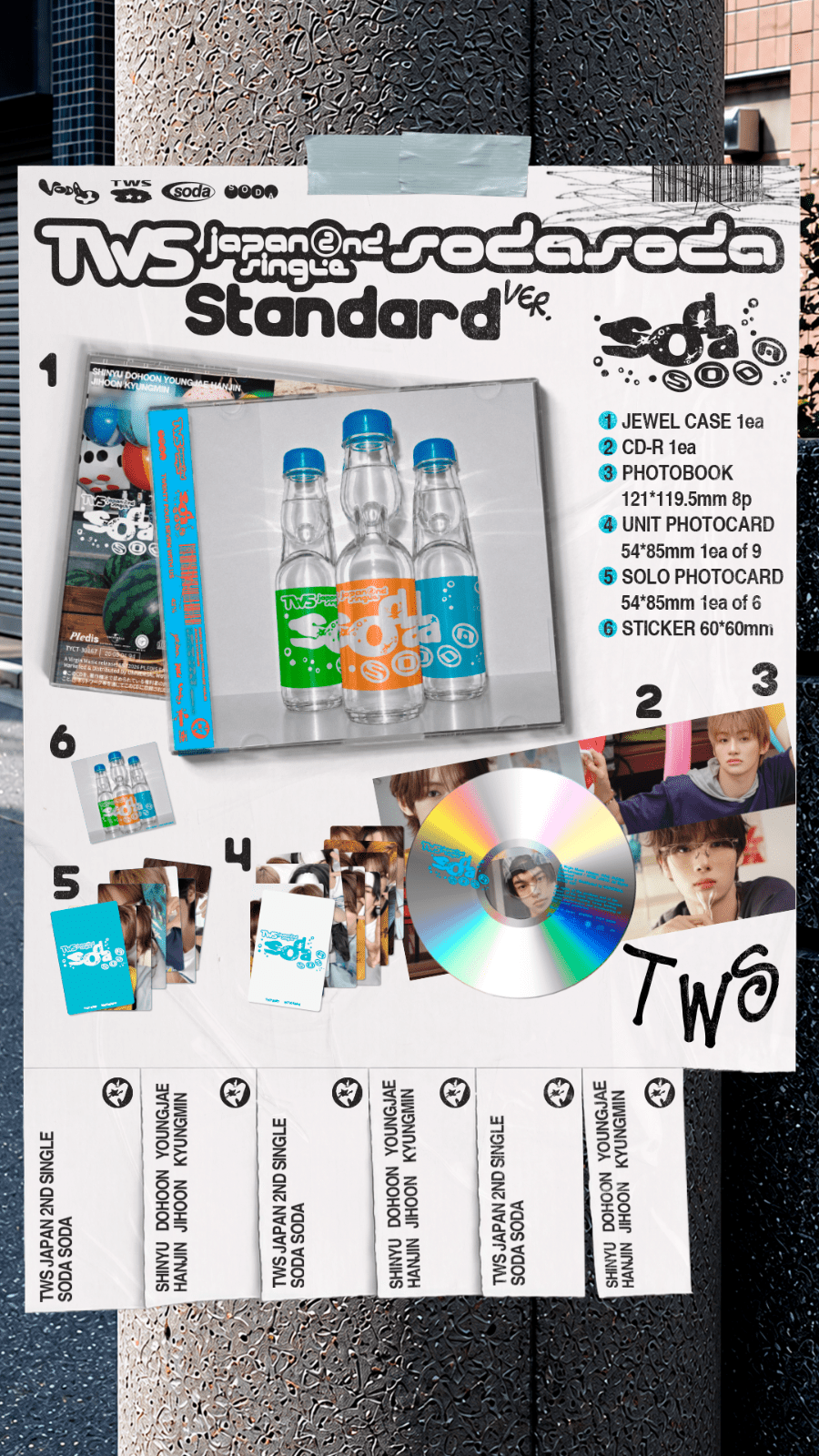 (Pre Order) TWS - Soda Soda: Standard Ver. - KPop Idol