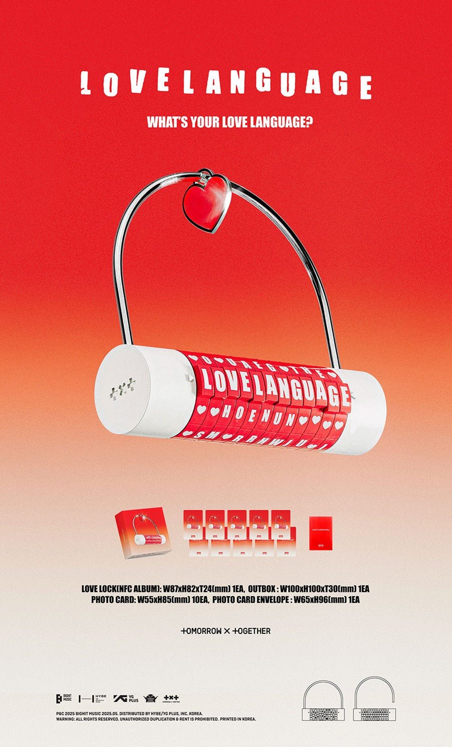 (Pre Order) TXT - Love Language - KPop Idol