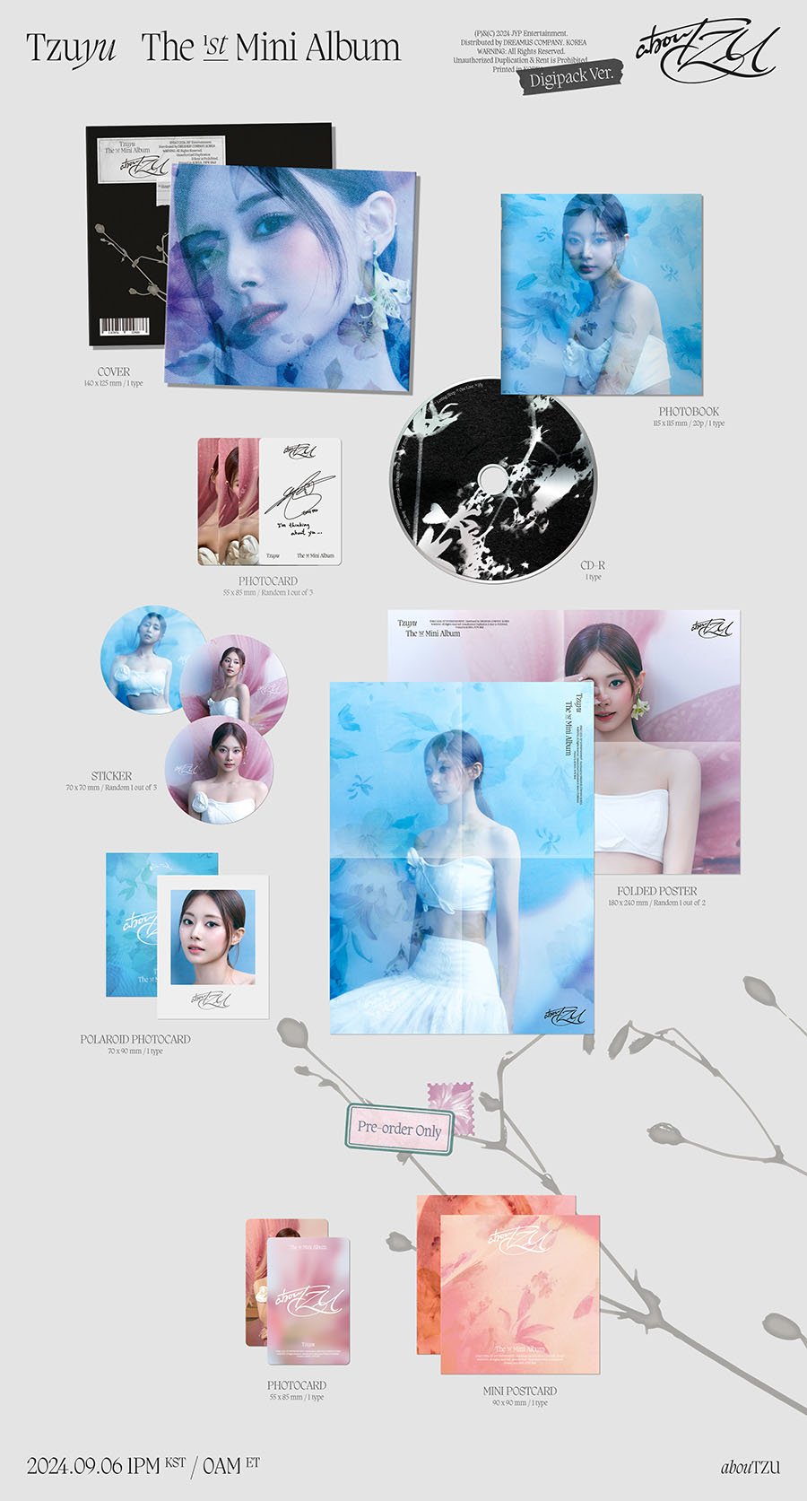 (Pre Order) Tzuyu - AbouTZU: Digipack Version - KPop Idol